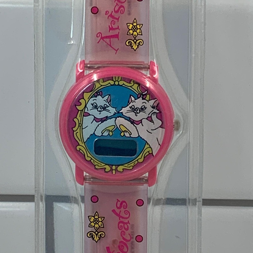 Vintage Fantasma Disney Aristocats Marie Duchess Digital Watch Pink Fantasma New